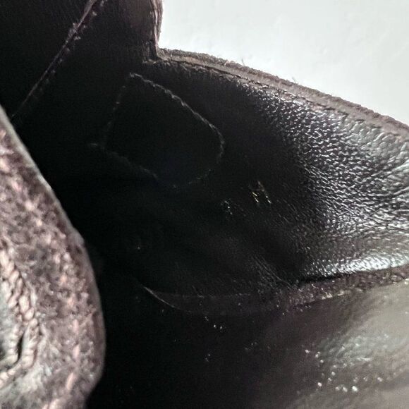 Stuart Weitzman Women’s Mules Heels Size 8 Suede Leather Dark Brown - Picture 9 of 10